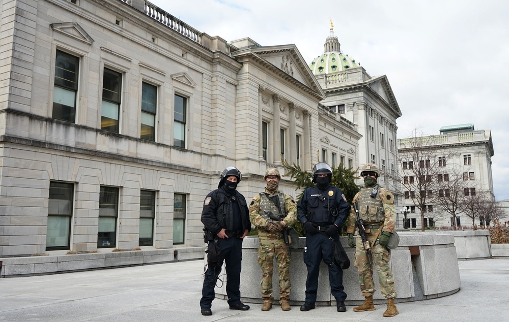 Pa. National Guard supports authorities in Harrisburg