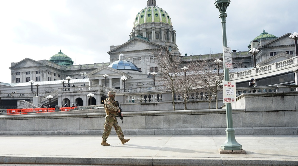 Pa. National Guard supports authorities in Harrisburg