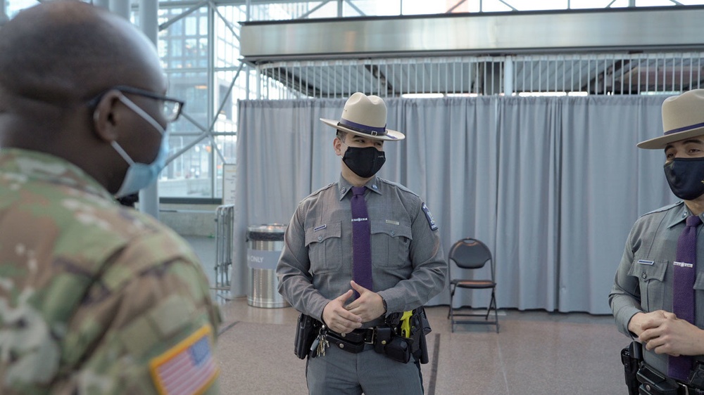 NY State Police support state efforts to administer COVID-19 vaccines