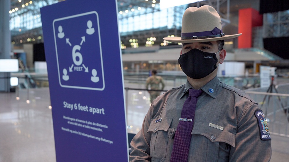 NY State Troopers support state efforts to administer COVID-19 vaccines