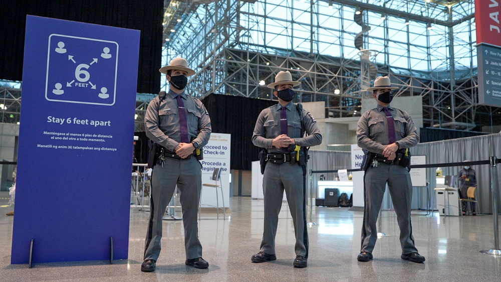 NY State Troopers support state efforts to administer COVID-19 vaccines