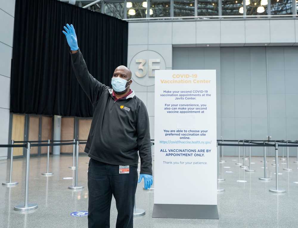 Javits employees support state efforts to administer COVID-19 vaccines