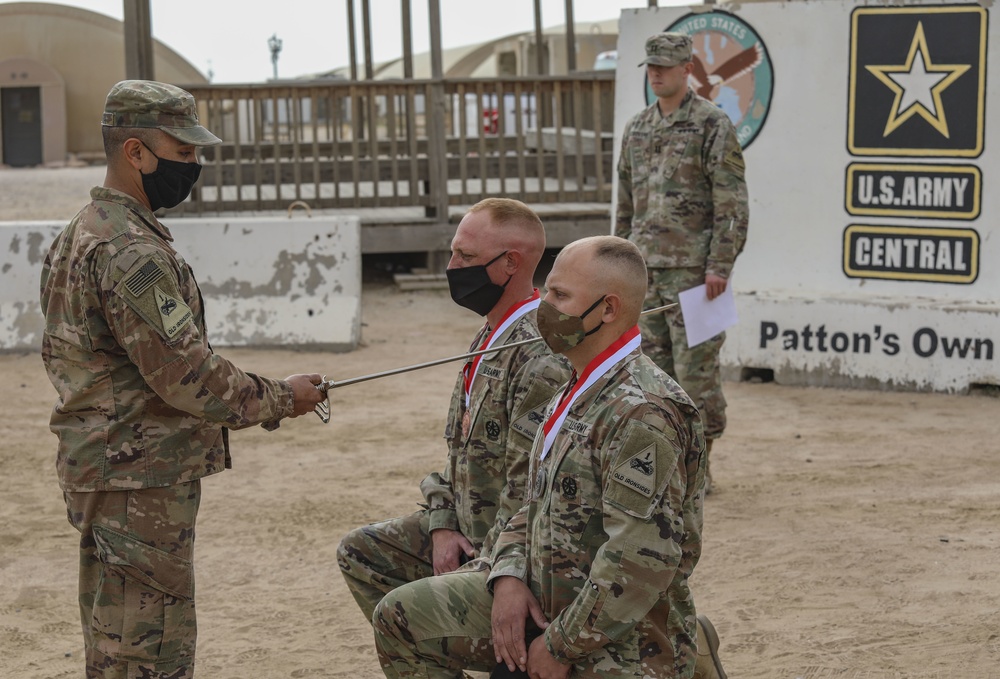 2ABCT Soldiers knighted in Kuwait
