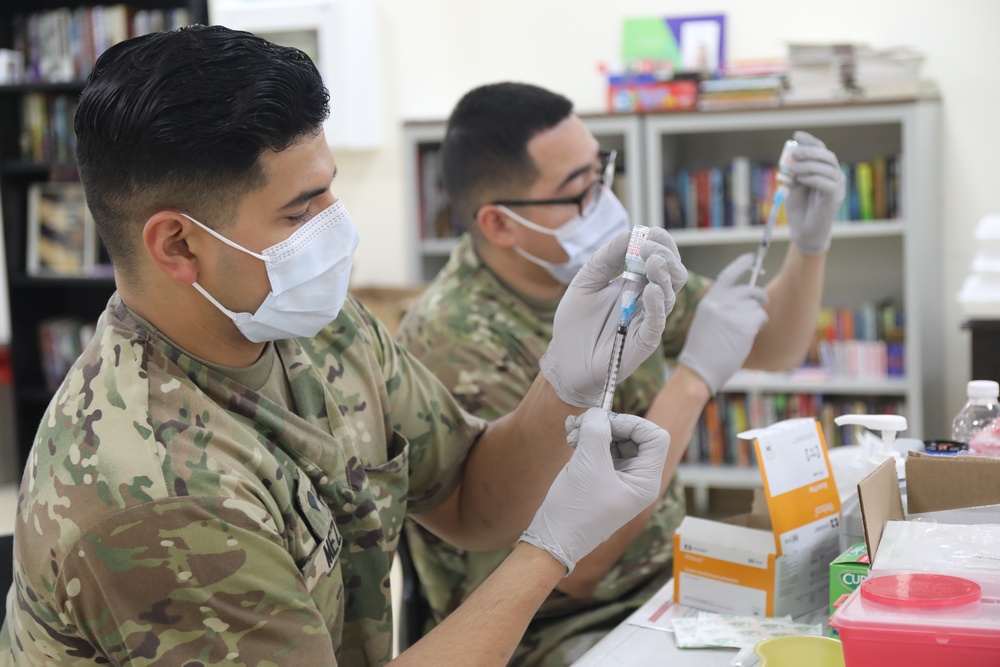 Camp Arifjan administers COVID-19 Vaccinations