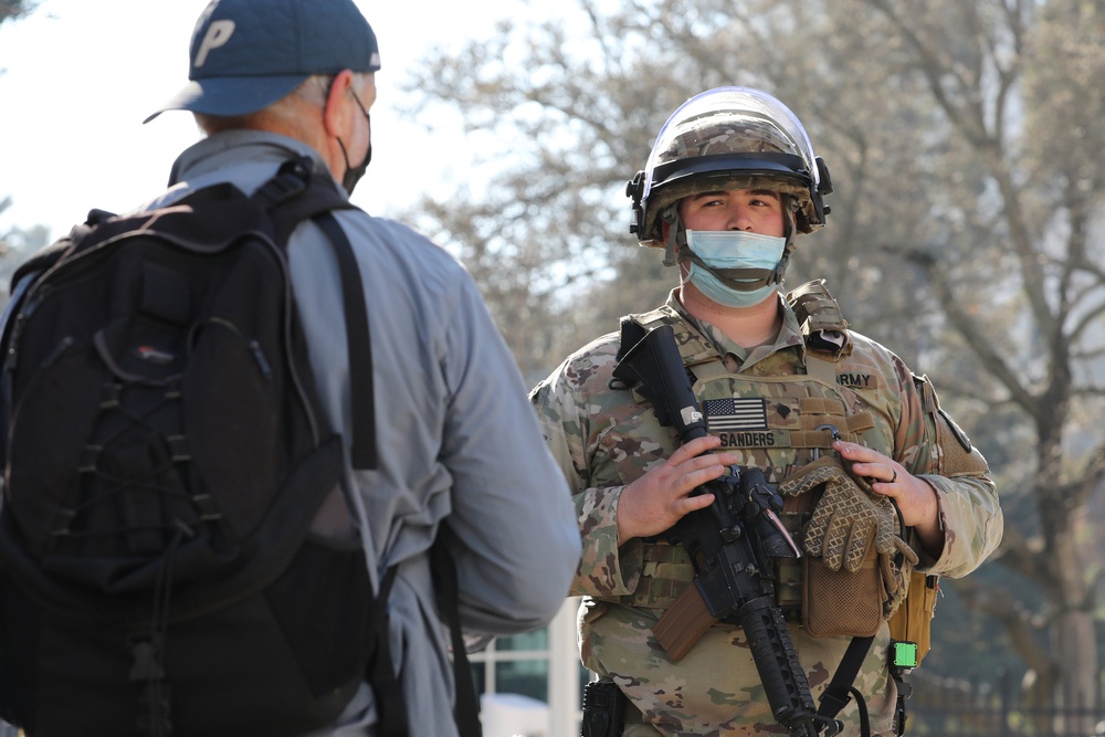 Cal Guard security forces at California state Capitol