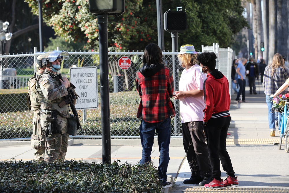 Cal Guard security forces at California state Capitol