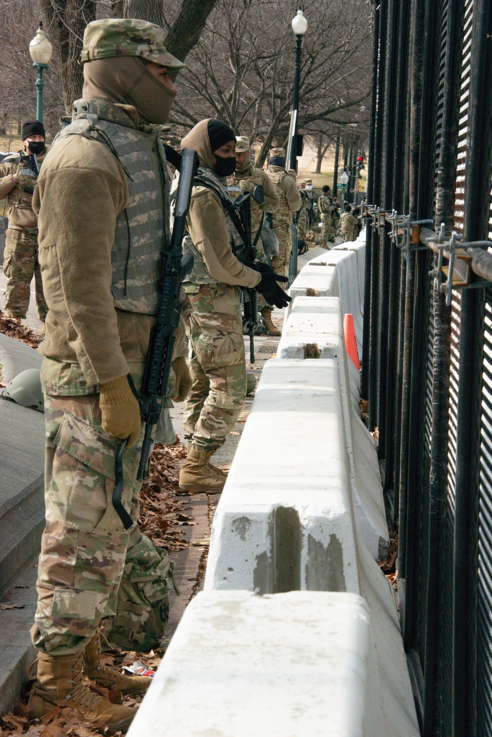 1173rd TC Soldiers stand guard in Washington, D.C.