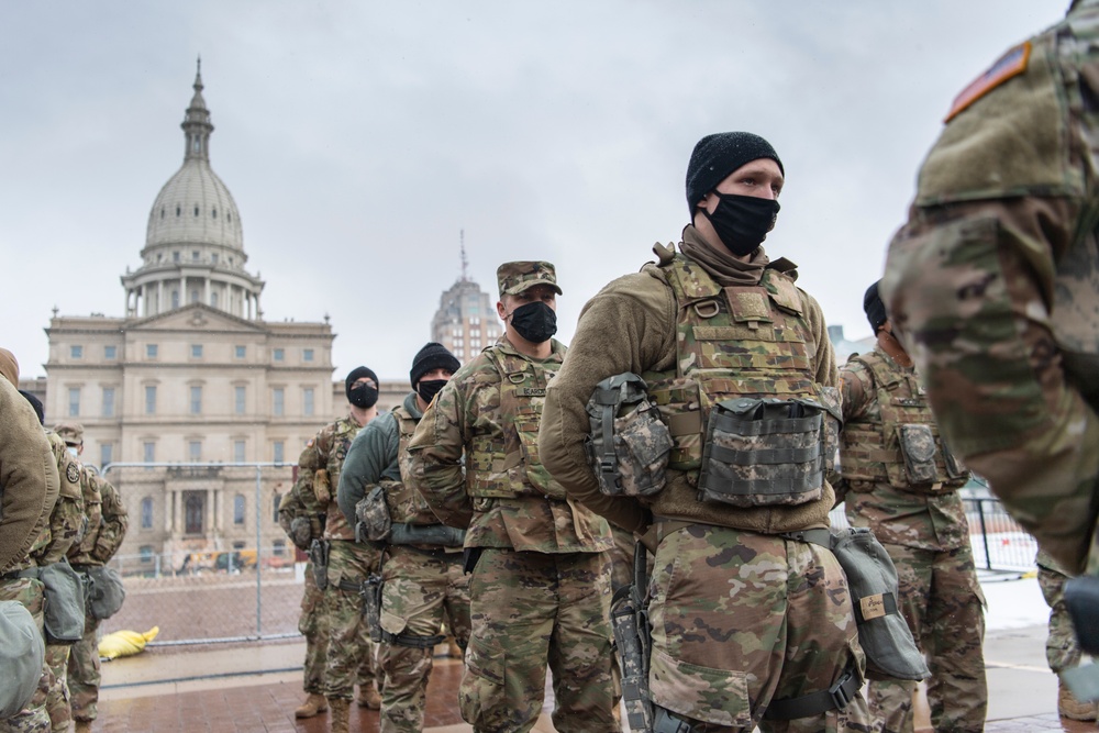 Governor Whitmer activates Michigan National Guard to ensure peace in Lansing.