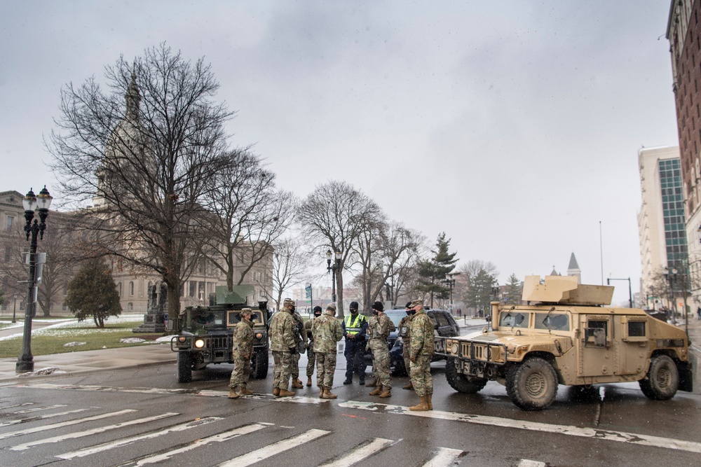 Governor Whitmer activates Michigan National Guard to ensure peace in Lansing.