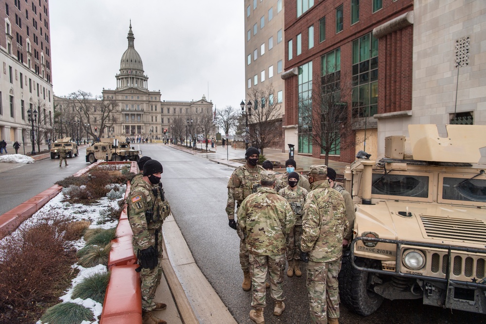 Governor Whitmer activates Michigan National Guard to ensure peace in Lansing.