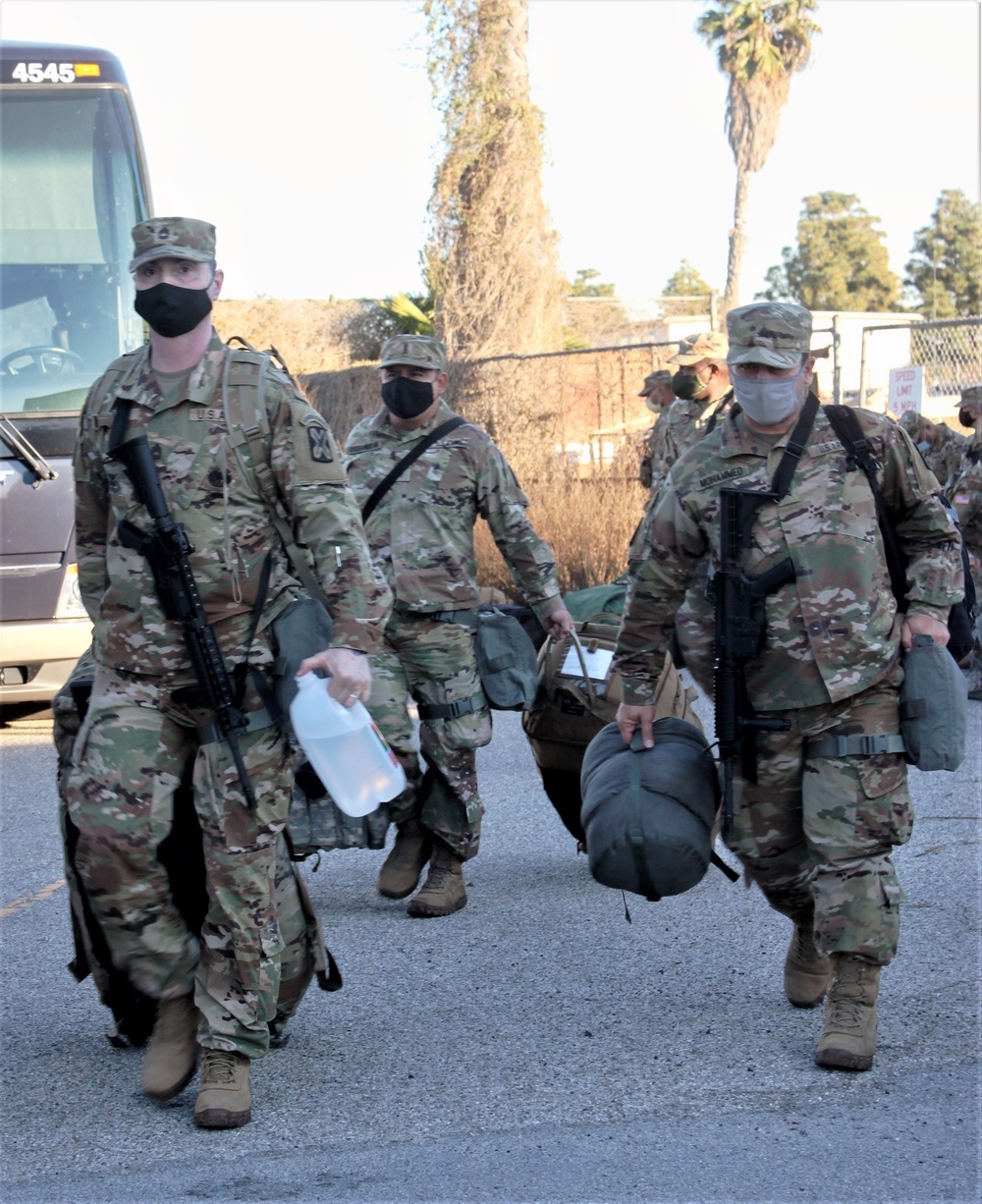 Cal Guard troops to support Presidential Inauguration 2021