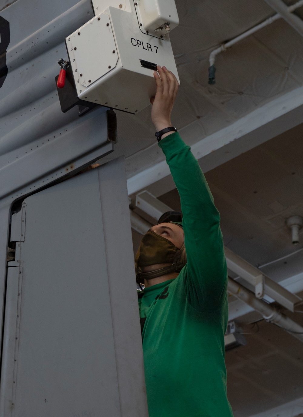 Sailors Conduct Routine Maintenance on Aircraft