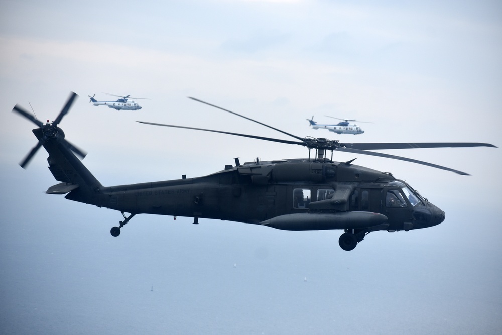 U.S. Army Aviation Battalion Japan participates in First Flight of the year