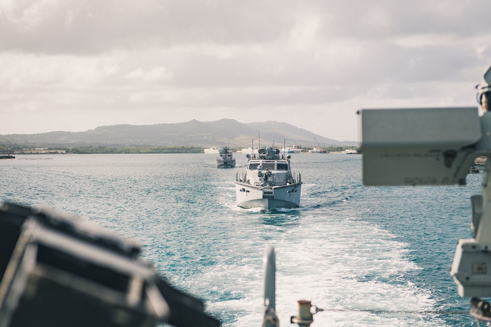 Navy Expeditionary Logistics Conduct Mark VI LO/LO Crane Operations with USNS Soderman