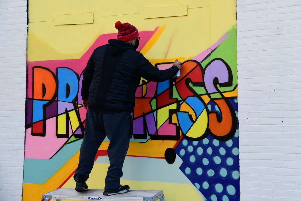 In honor of the Martin Luther King, Jr. Day of Service, the Paint Institute, partnered with the Mt. Vernon Triangle Community Improvement District, to activate a large-scale, public mural