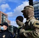 U.S. Army Spc. Matthew Morgan and Pfc. Landon Dipko work with Custom Border and Patrol officers to provide security in Washington, D.C.