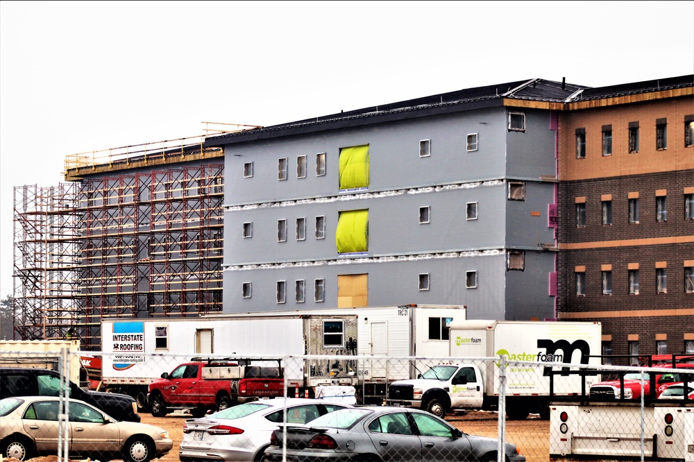 Construction of new, modern barracks building continues at Fort McCoy