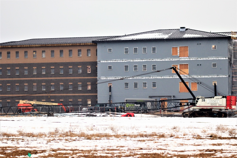 Construction of new, modern barracks building continues at Fort McCoy