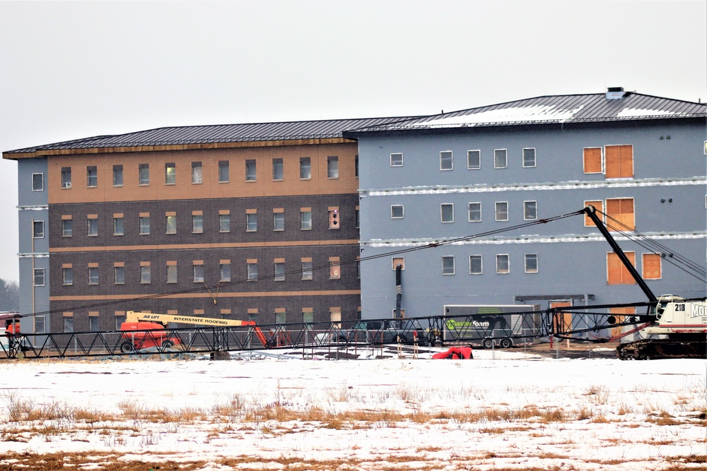 Construction of new, modern barracks building continues at Fort McCoy