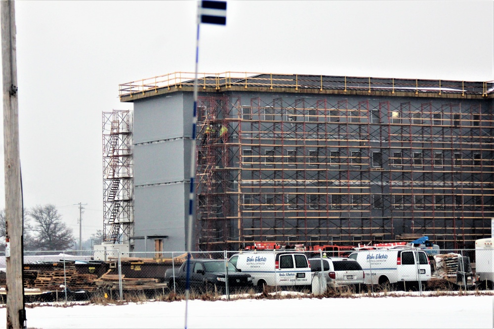 Construction of new, modern barracks building continues at Fort McCoy