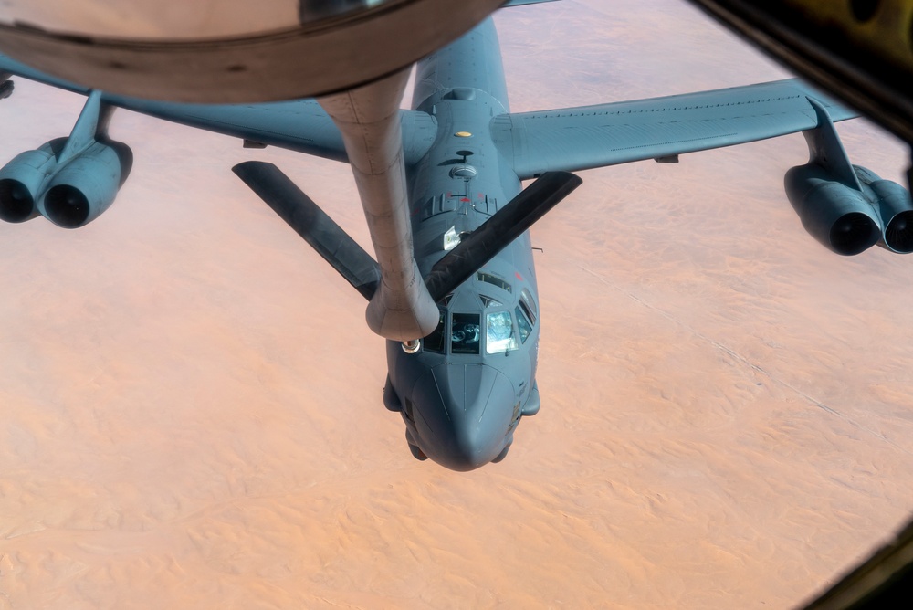B-52 Stratofortress flies over U.S. Central Command