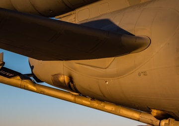 KC-10 provides fuel to E-3, F-15s
