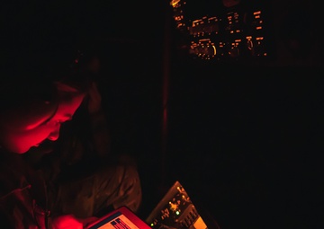 KC-10 provides fuel to E-3, F-15s