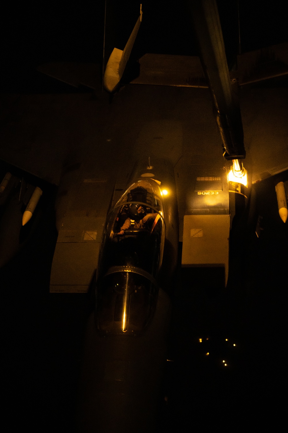 908th EARS provide night refueling to F-15s/F-16s