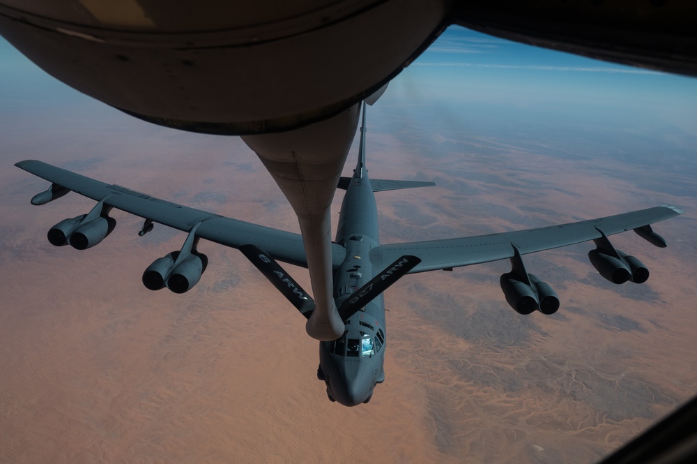 Bomber task force flying through CENTCOM