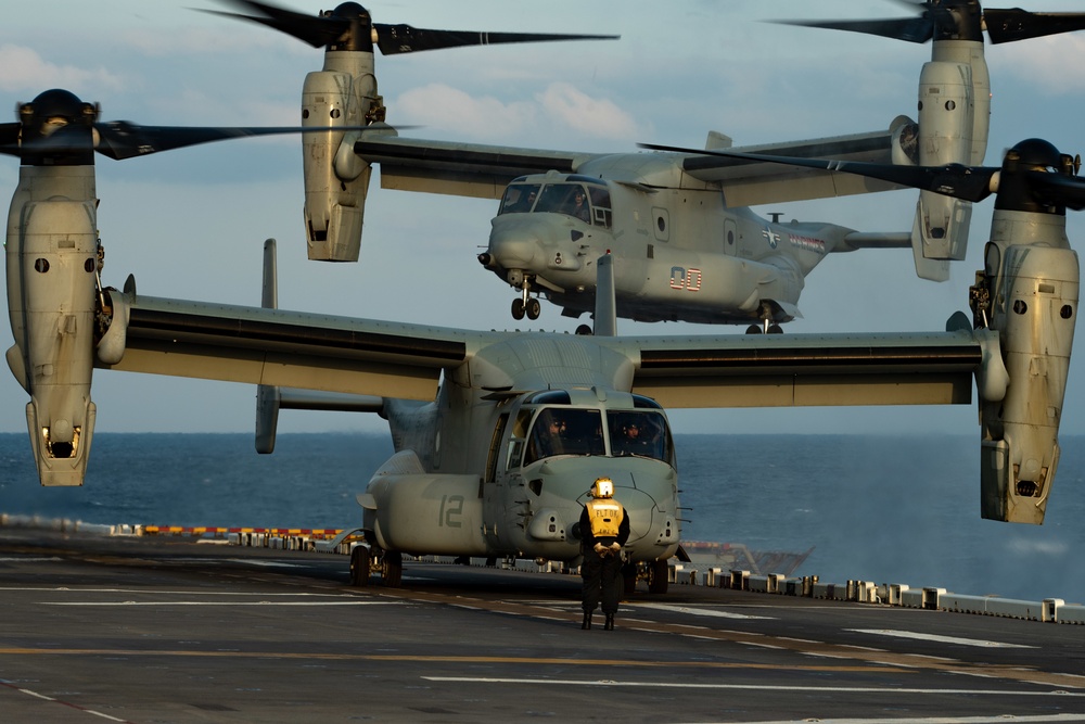 USS America (LHA 6) Conducts Flight Operations