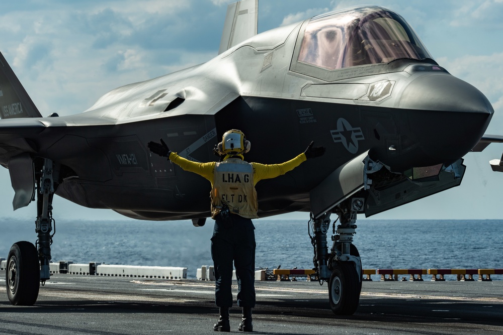 USS America (LHA 6) Conducts Flight Operations