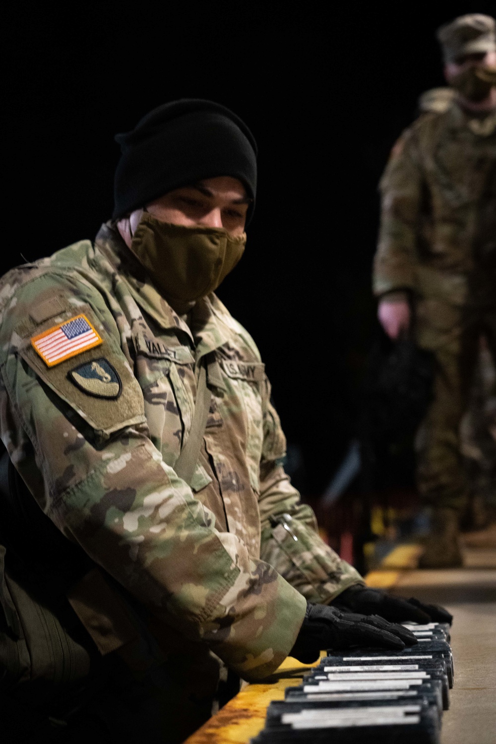 Kentucky CERF-P Soldiers set up Equipment