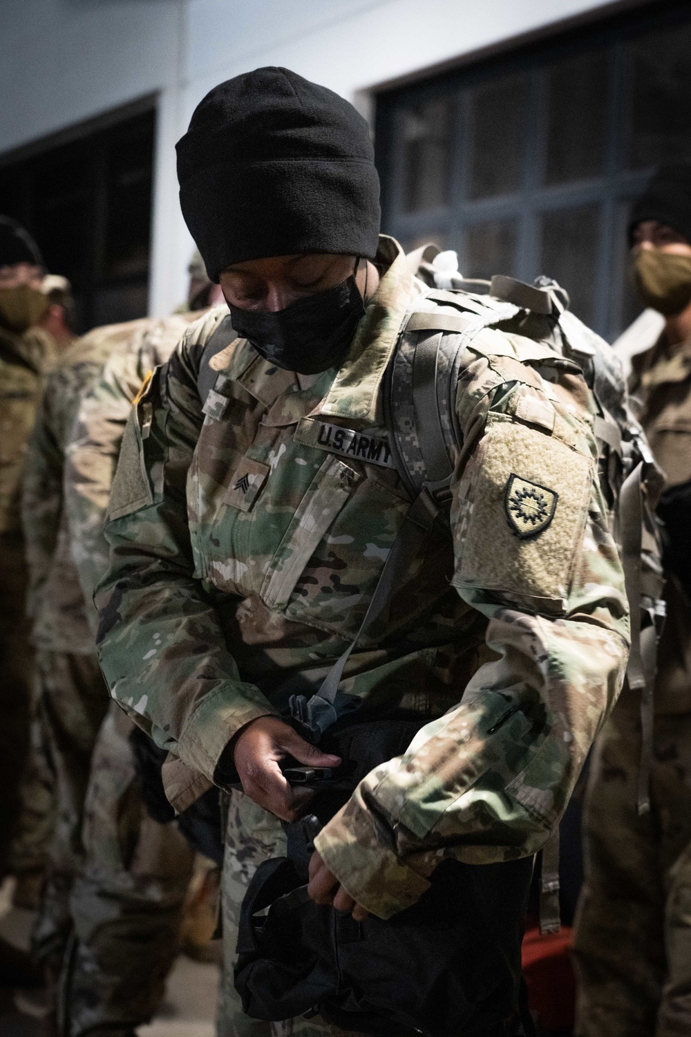 Kentucky CERF-P Soldiers set up equipment