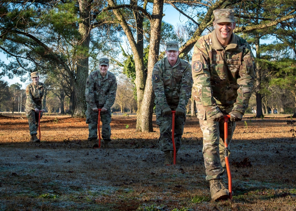 4th CES Plants Trees at SJAFB