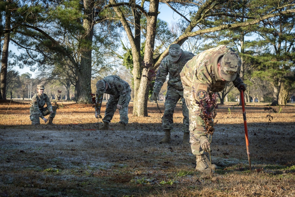 4th CES Plants Trees at SJAFB