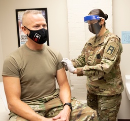 First Army leaders receive COVID-19 vaccine