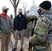 Cabinet Members Visit National Guard Personnel on Guard Duty at U.S. Capitol Complex