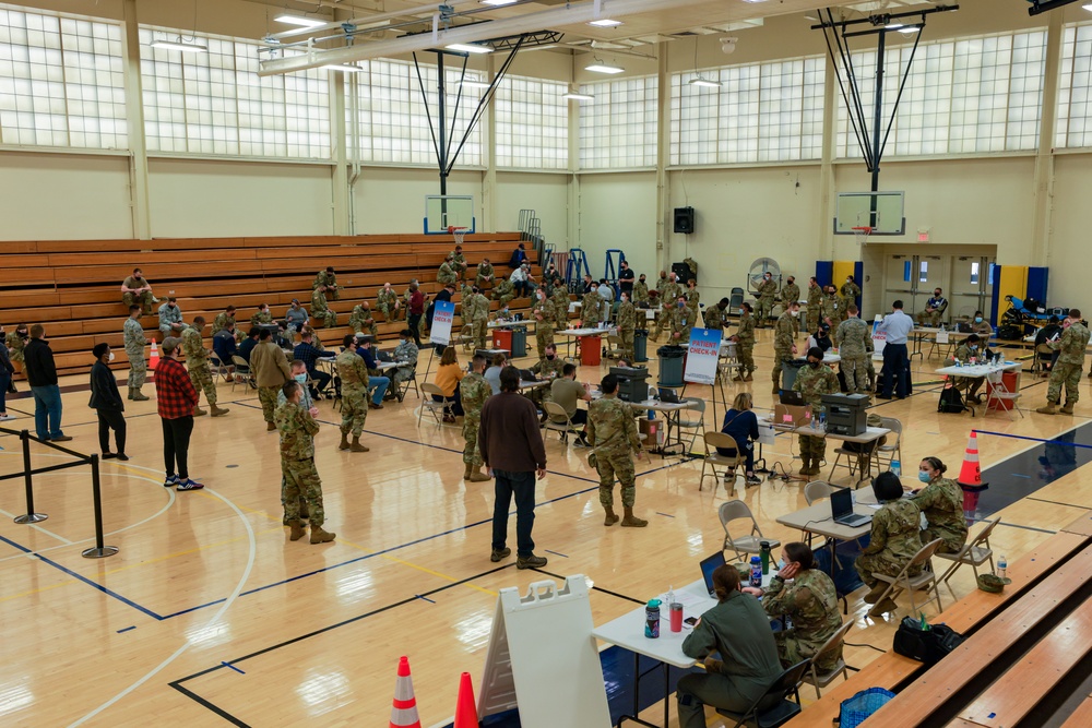 Maj. Gen. John King receives the COVID-19 Vaccine