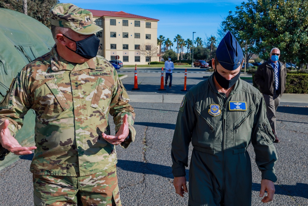 Maj. Gen. John King receives the COVID-19 Vaccine