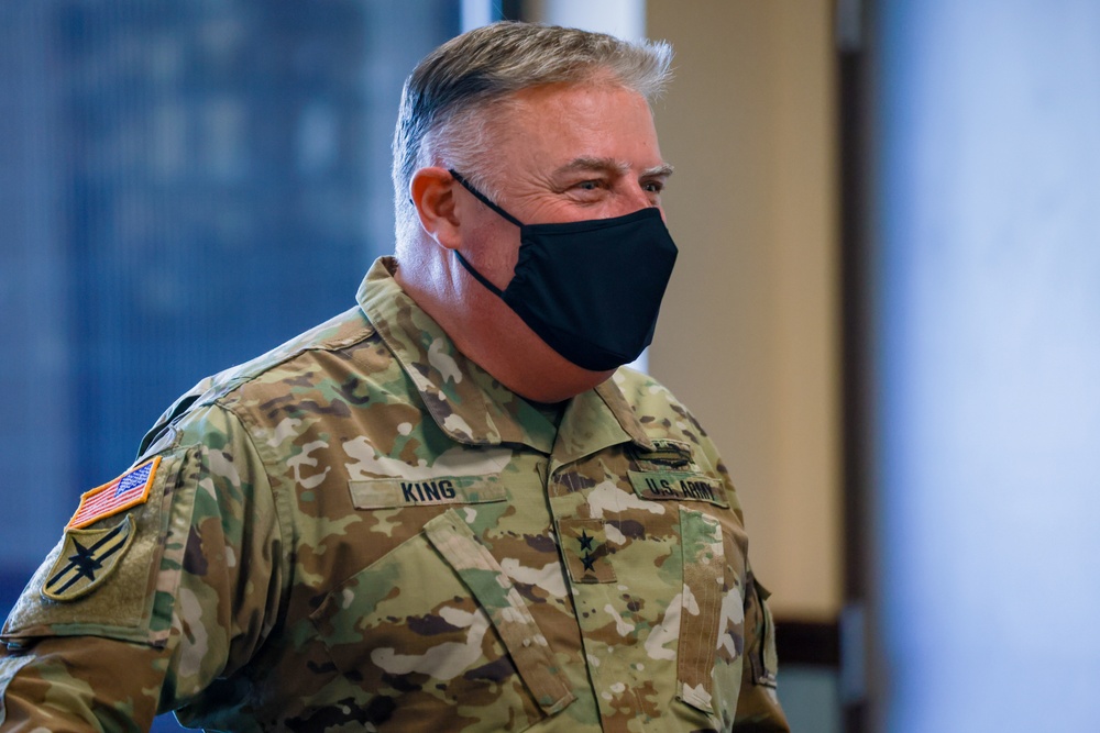 Maj. Gen. John King receives the COVID-19 Vaccine