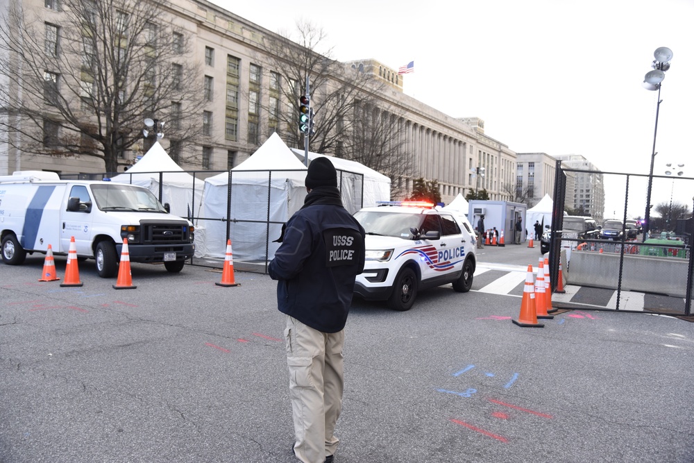 United States Secret Service Personnel Support The 59th Presidential Inauguration
