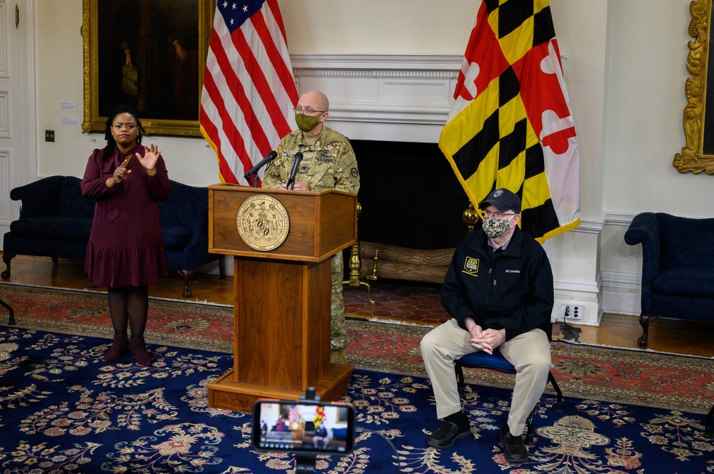 Maryland governor, state leaders receive COVID-19 vaccine