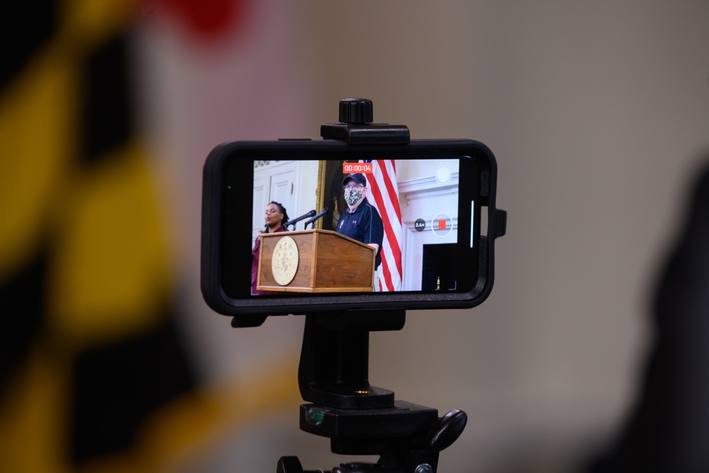 Maryland governor, state leaders receive COVID-19 vaccine