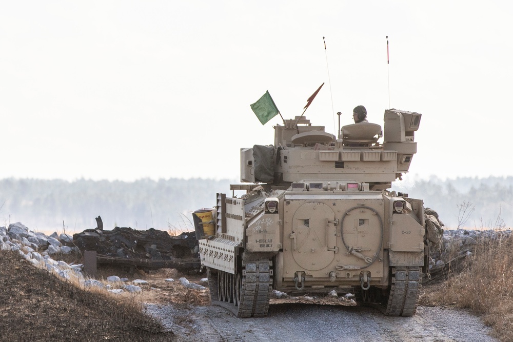 Eagle Battalion OC/Ts provide overwatch at Camp Shelby