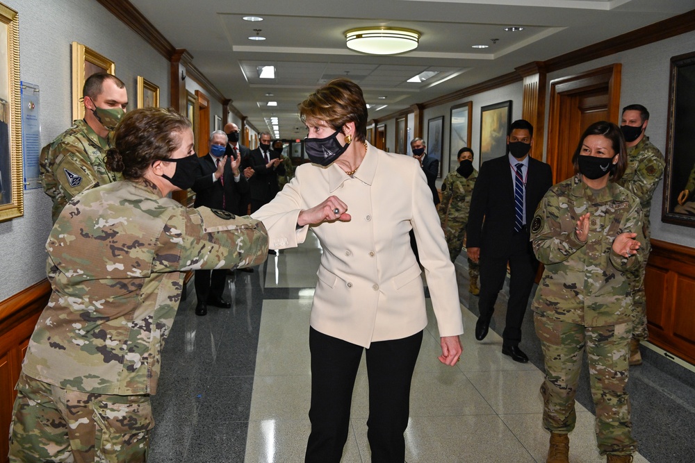 SecAF Barrett Clap Out
