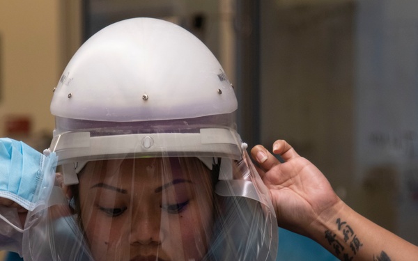 Airmen care for COVID patients at LAC + USC ICU