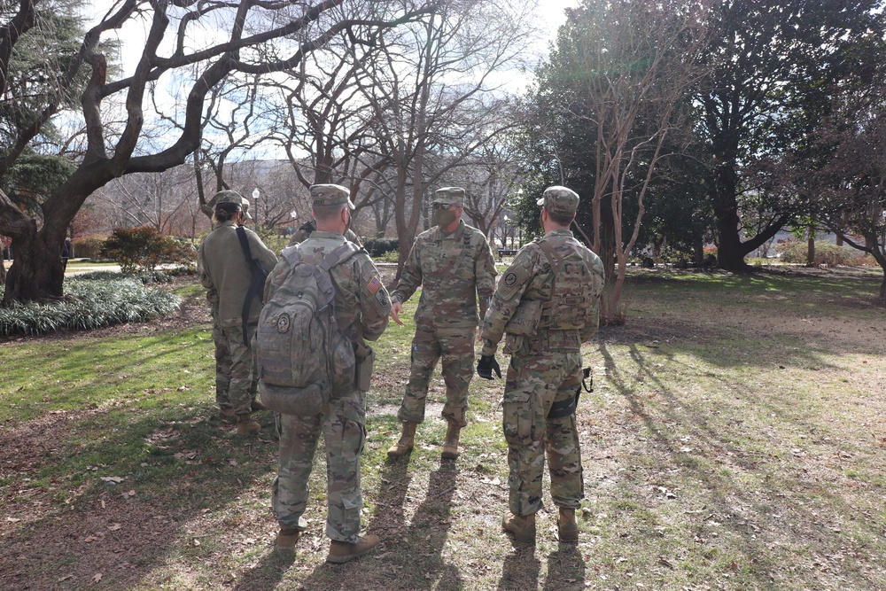 Maryland's Adjutant General Visits Soldiers in DC