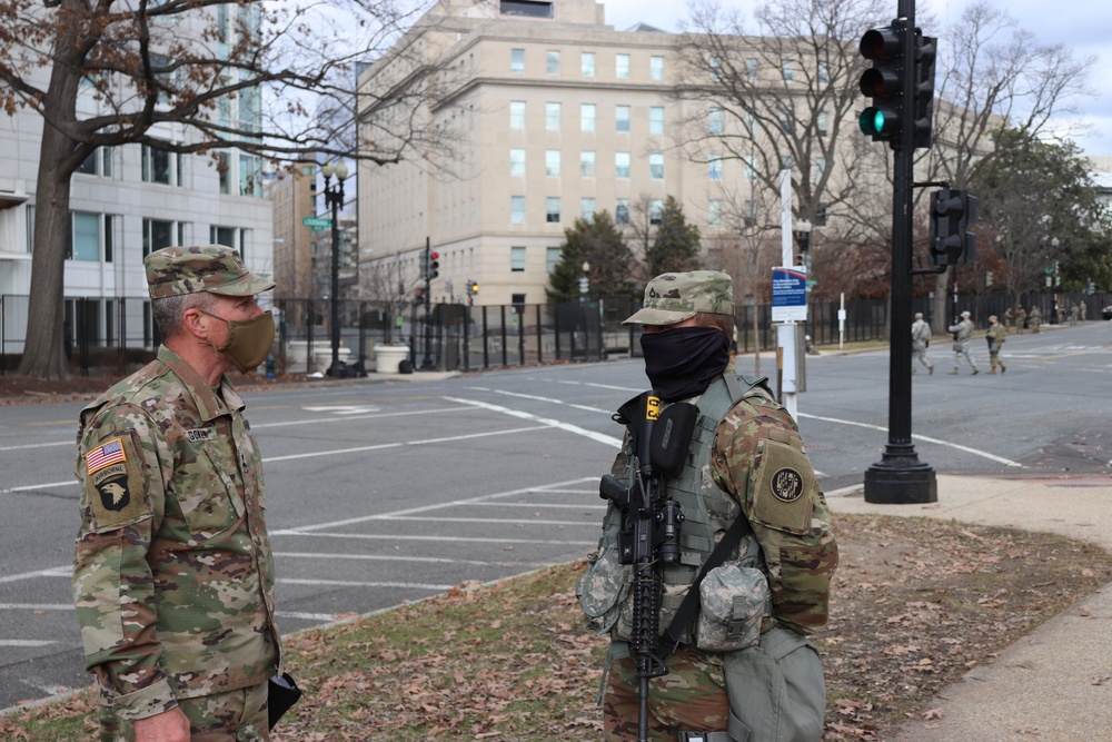 Maryland's Adjutant General Visits Soldiers in DC