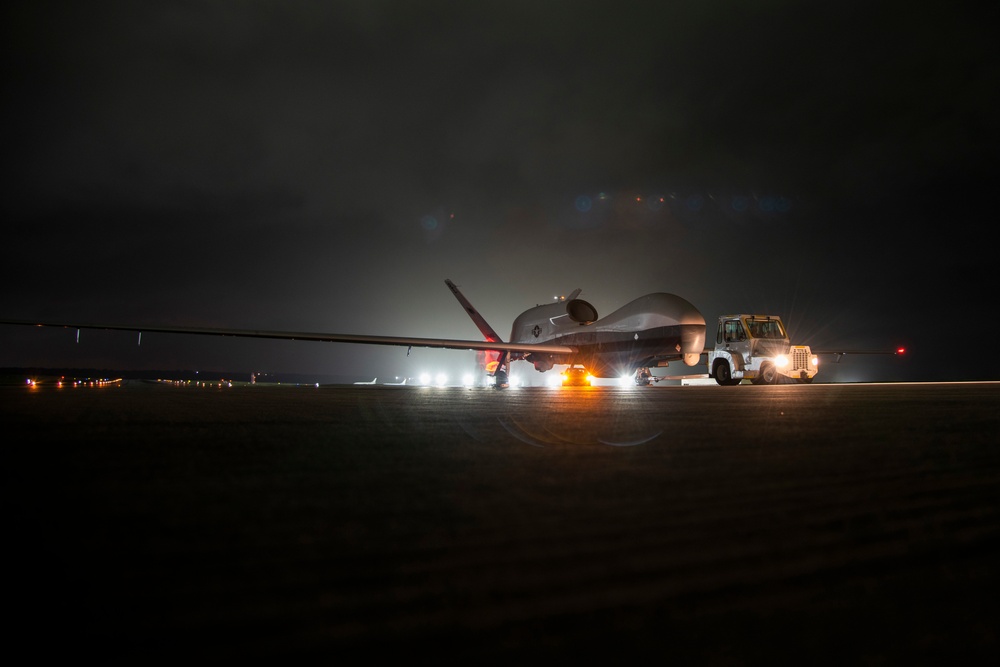 Triton Unmanned Aircraft System Arrives at Andersen Air  Force Base