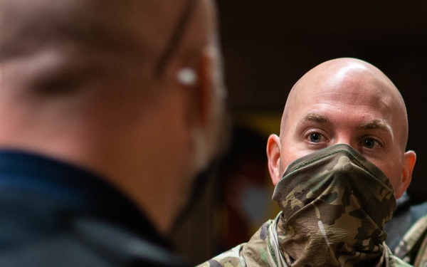 105 Engineer Battalion Soldiers assist with the 59th Presidential Inauguration